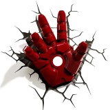 Luce da parete 3D Iron Man