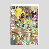 Biglietto di auguri Party Rick e Morty