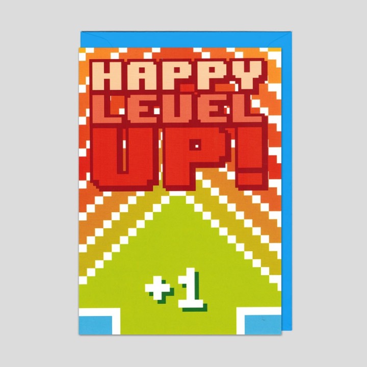 Biglietto di auguri Level Up