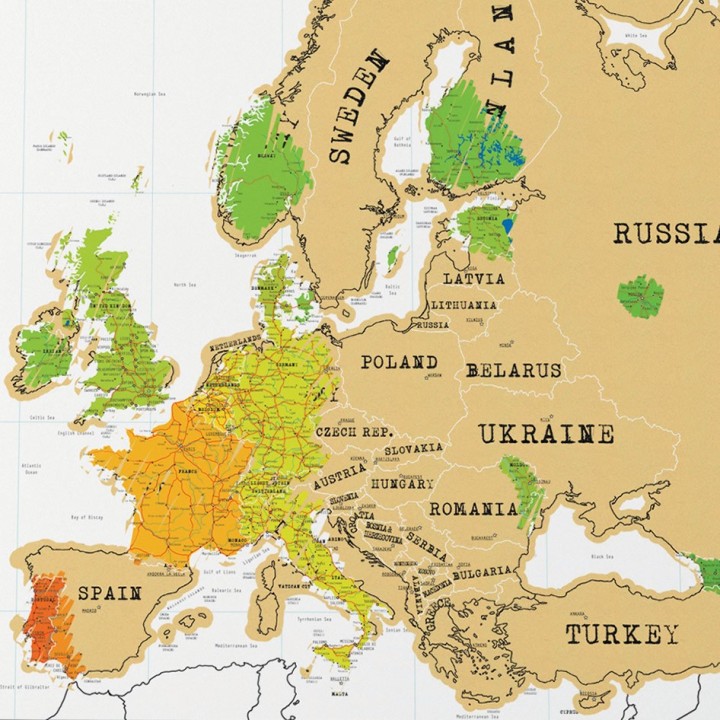 Scratch Map Europa - L'originale