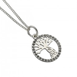 Collana Platano Picchiatore con Swarovski