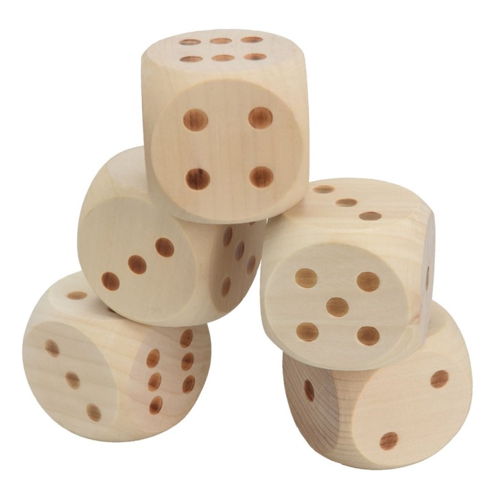 Dadi XXL in legno