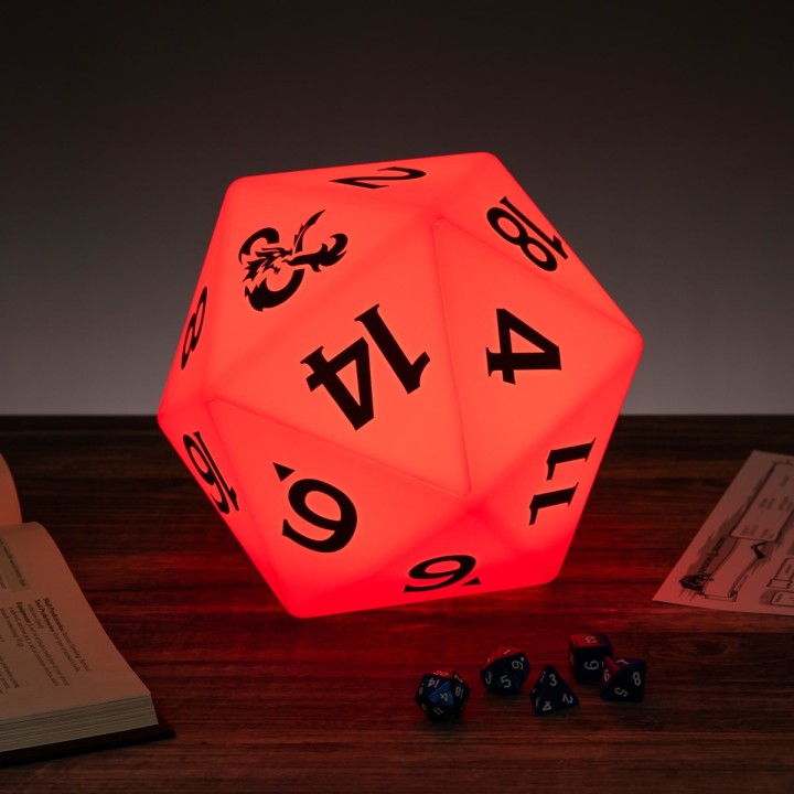 Lampada Dado da 20 D&D