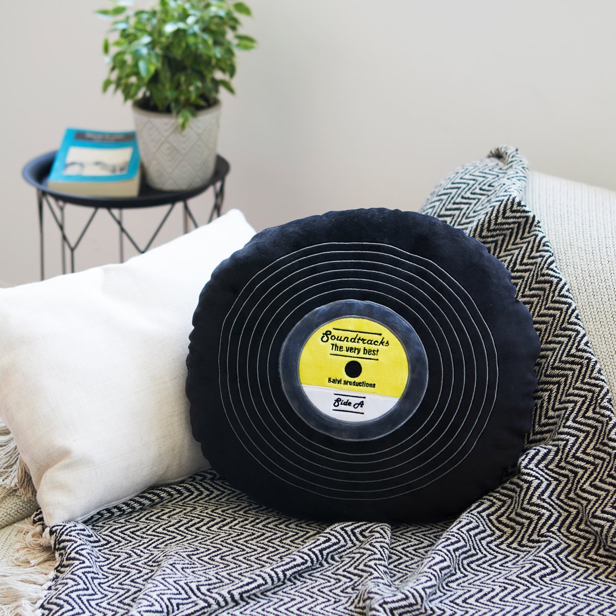 Cuscino Disco in vinile