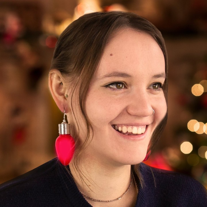 Orecchini di Natale luminosi