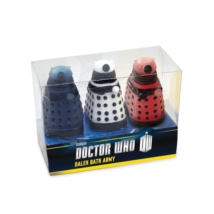 Tris di mini Dalek da bagno