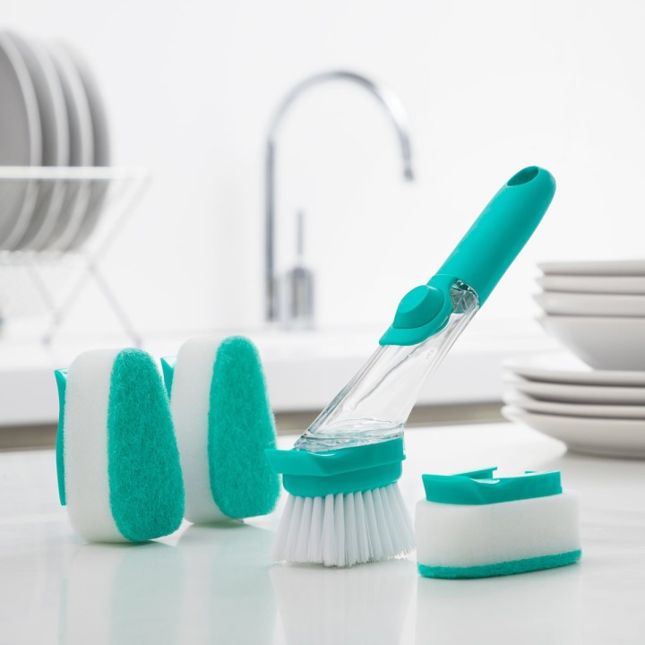 Spazzola lavapiatti porta sapone