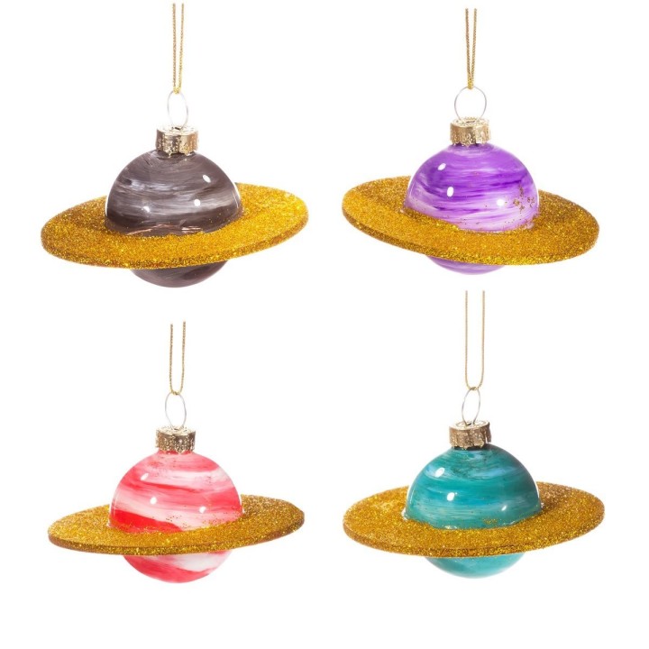 Addobbi di Natale Pianeti (set da 4)