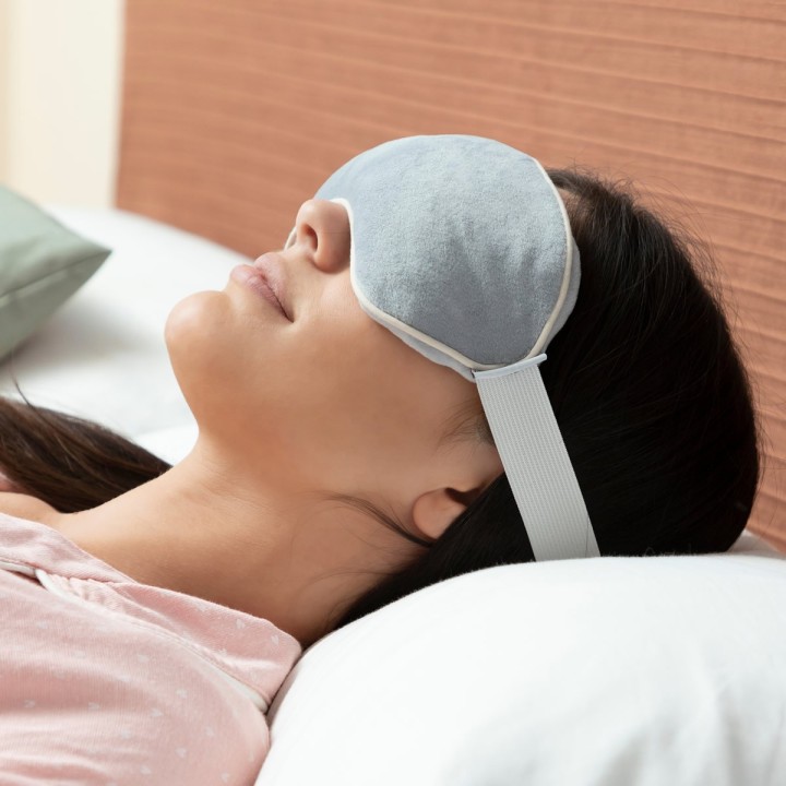 Maschera per occhi riscaldabile
