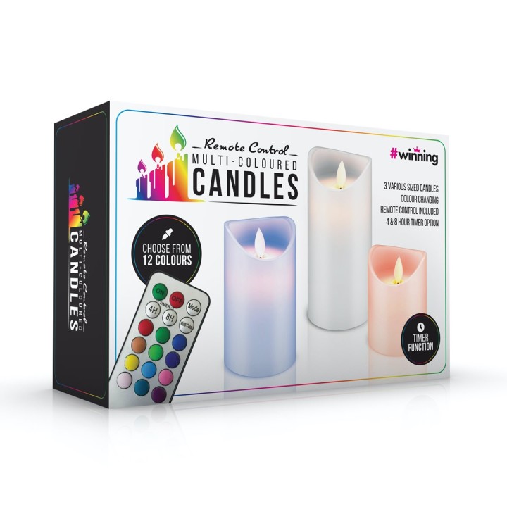 Candele LED multicolore