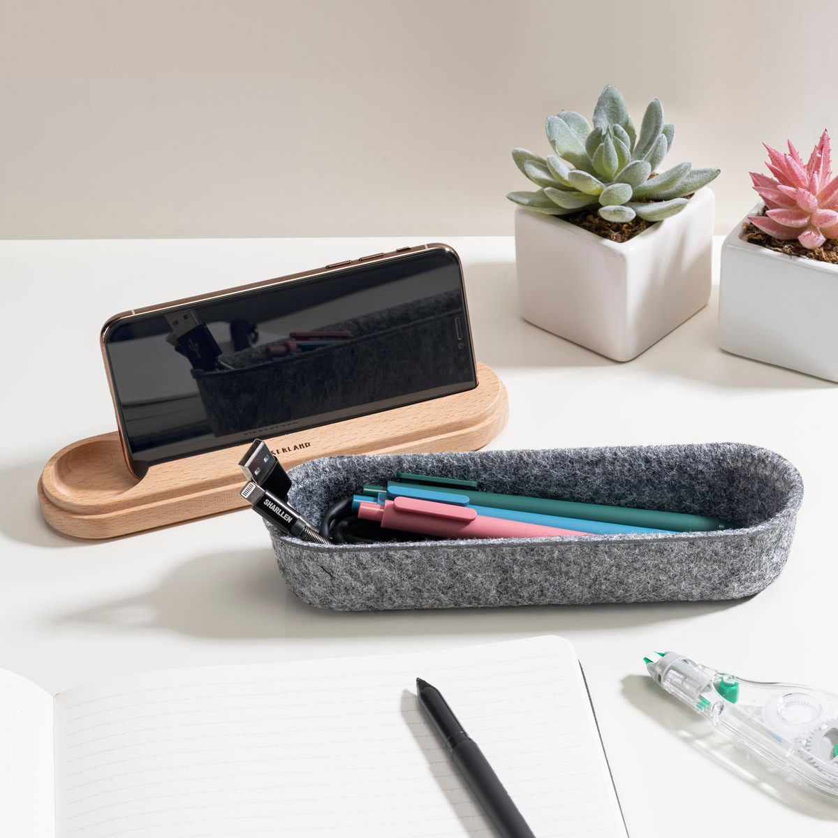 Astuccio in feltro e legno