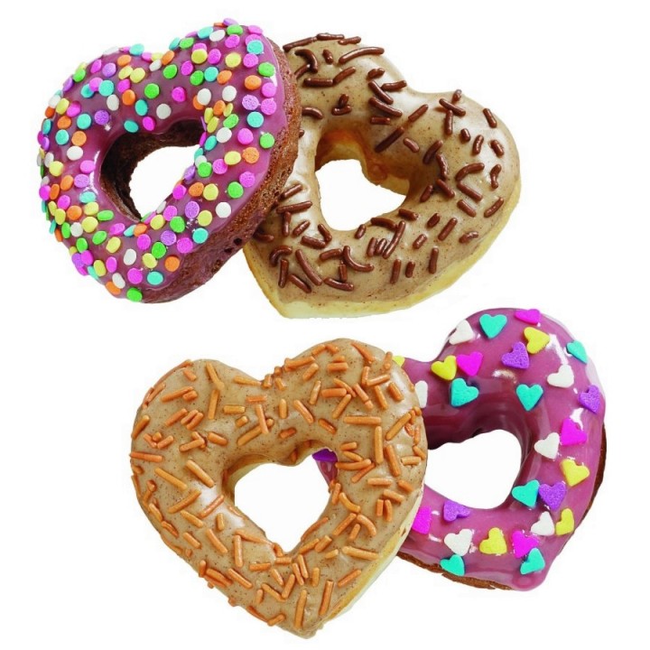 Teglia ciambelle a forma di cuore