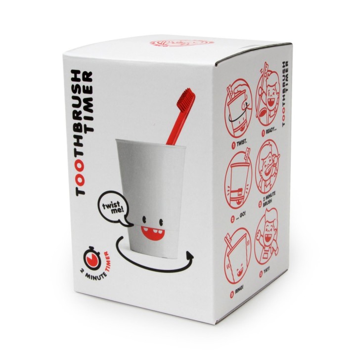 Bicchiere portaspazzolino con timer