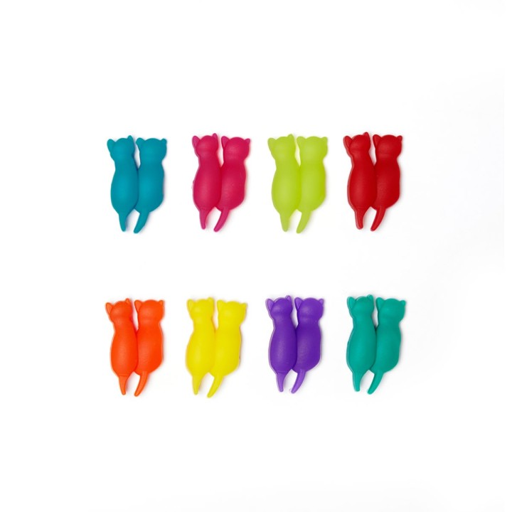 Segna bicchieri Gatti Arcobaleno