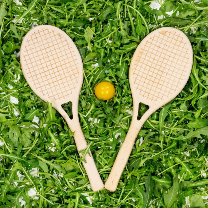 Racchette da tennis per insalata