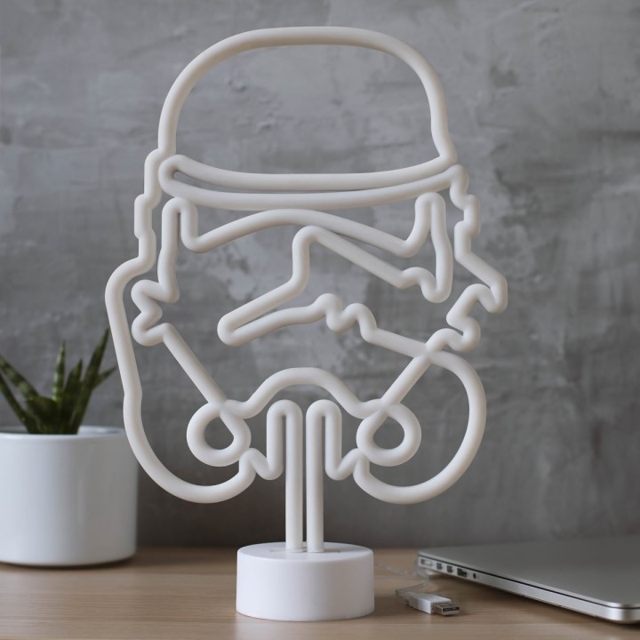 Lampada Stormtrooper stile neon