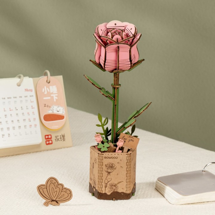 Fiori in legno da montare