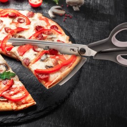 Forbici tagliapizza con paletta