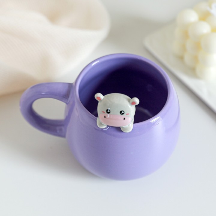 Tazza con ippopotamo