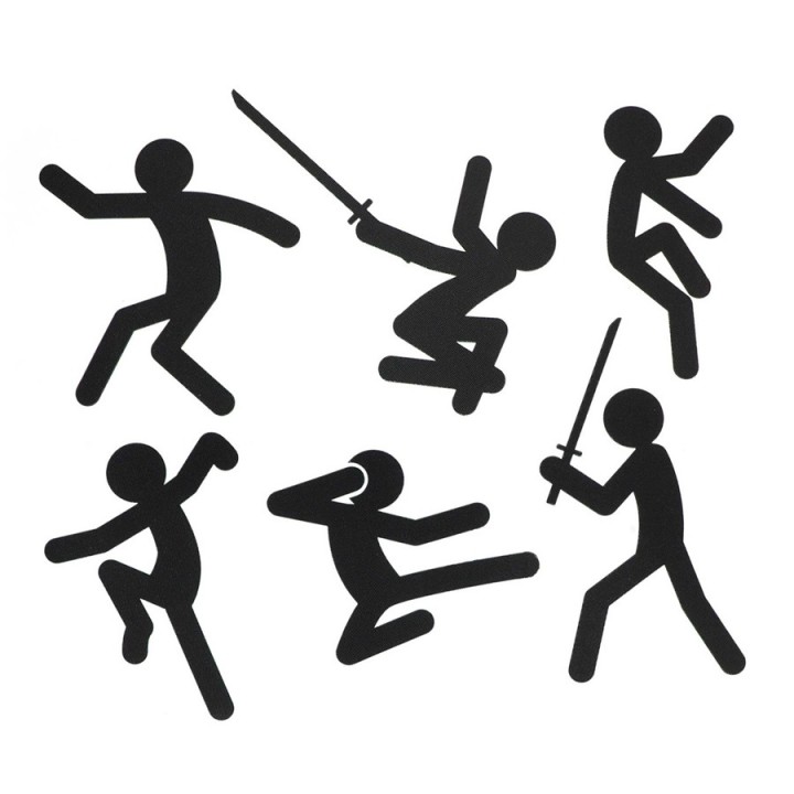 Action Stickers - Stickmen