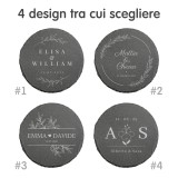 Sottobicchiere personalizzato per matrimonio