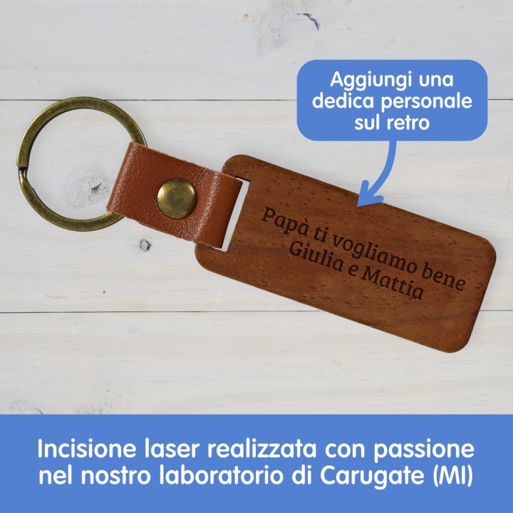 Portachiavi personalizzato Migliore papà
