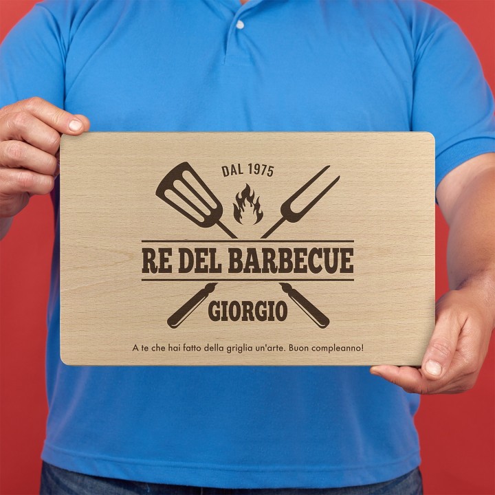 Tagliere personalizzato Re della griglia