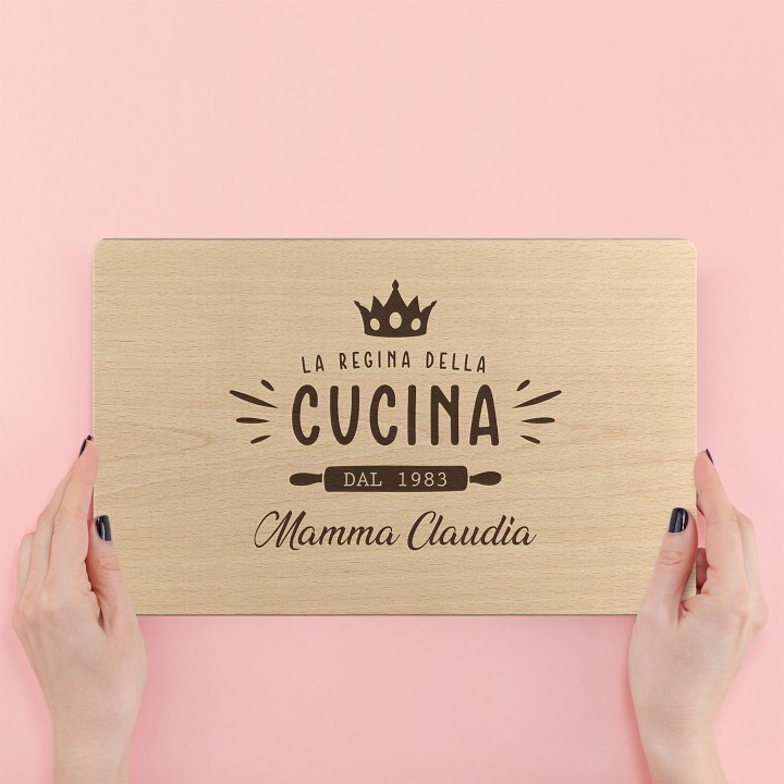 Tagliere personalizzato Regina della cucina