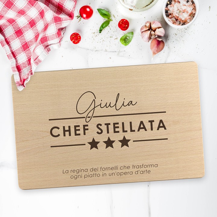 Tagliere personalizzato Chef stellato