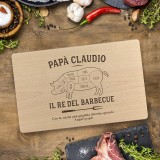 Tagliere personalizzato per Papà Re della griglia