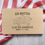 Tagliere personalizzato per Papà Re della griglia