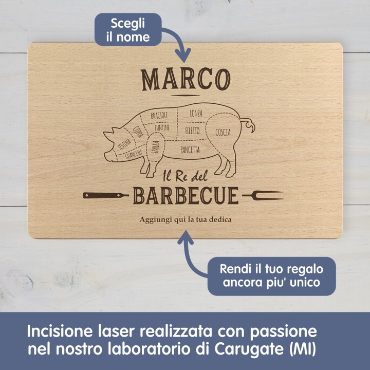 Tagliere personalizzato Maiale alla griglia
