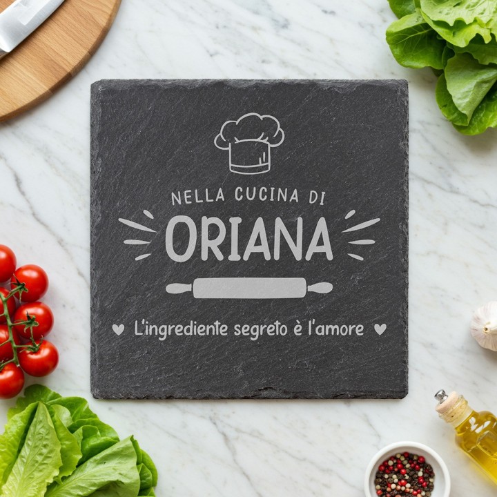 Piatto personalizzato In cucina con amore