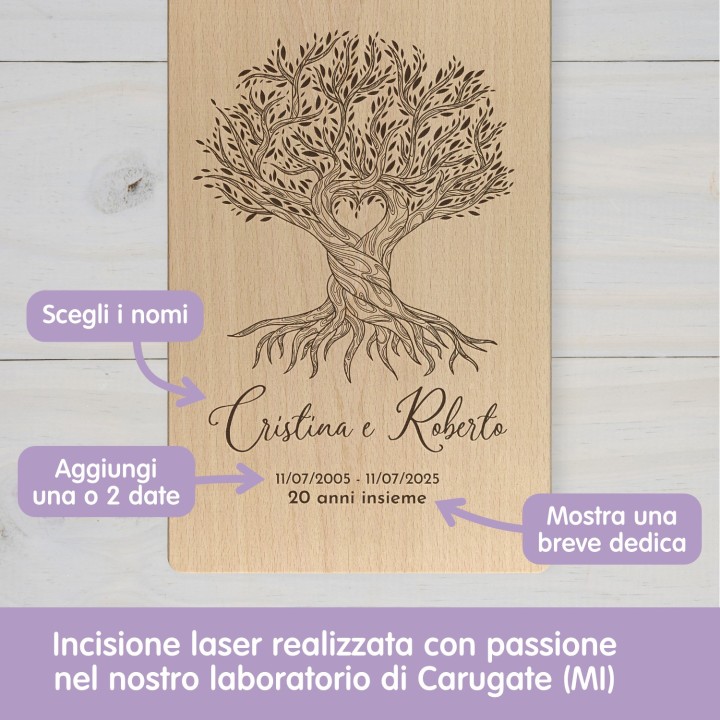 Tagliere personalizzato Albero della vita