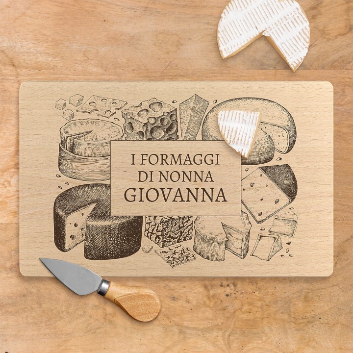 Tagliere per formaggi personalizzato
