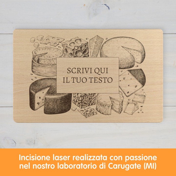 Tagliere per formaggi personalizzato