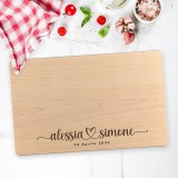 Tagliere personalizzato per coppie Cuore