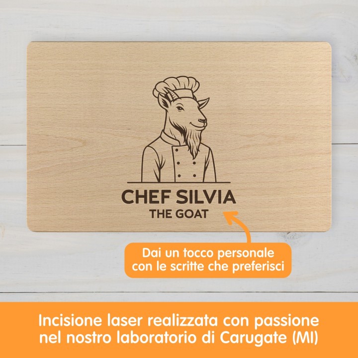 Tagliere personalizzato Goat della cucina