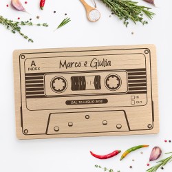 Tagliere personalizzato Musicassetta