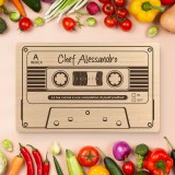 Tagliere personalizzato Musicassetta
