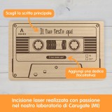 Tagliere personalizzato Musicassetta