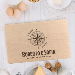 Tagliere personalizzato Rosa dei Venti