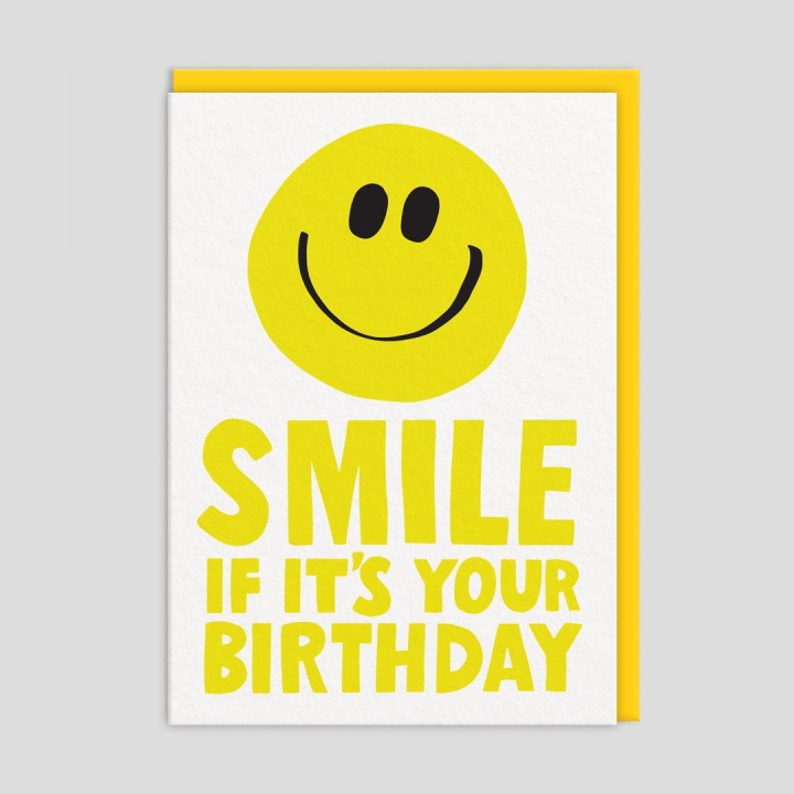 Biglietto di auguri di compleanno Smile