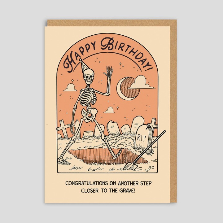 Biglietto di auguri Cimitero