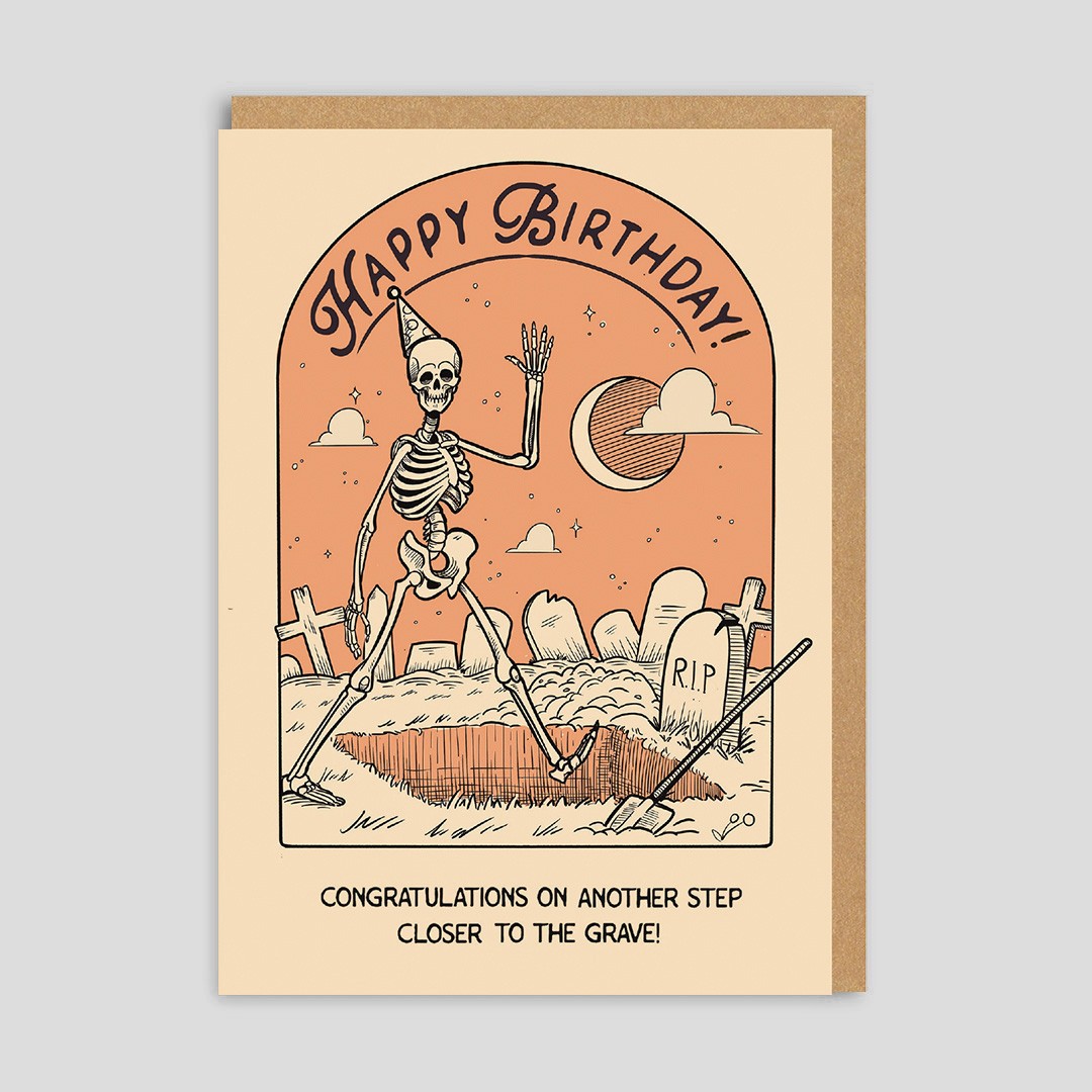 Biglietto di auguri Cimitero