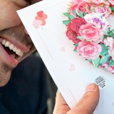 Biglietto di auguri romantico con dedica sonora