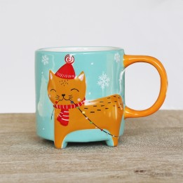 Tazza gatto natalizio