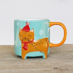 Tazza gatto natalizio