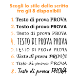 Cornice personalizzata con scritte