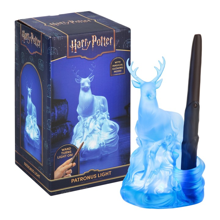 Lampada Patronus con bacchetta magica